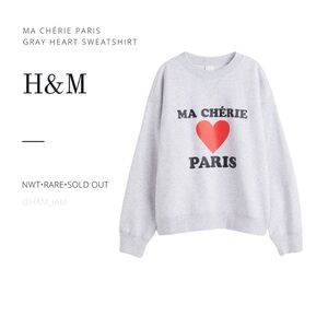 H&M Ma Chérie Paris Heart Sweatshirt
